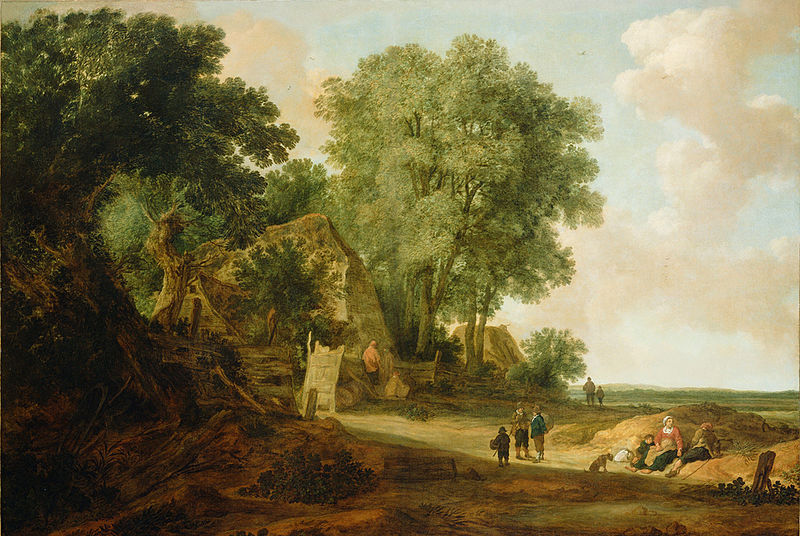 Landscape with Cottage and Figures